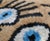 Contemporary Handmade Velvet Evil Eye Good Luck Throw Pillow & Down Feather Insert For Sale - Image 4 of 7