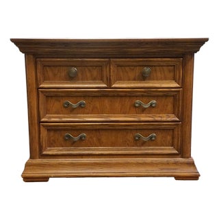 Thomasville Furniture Renaissance Collection Solid Oak 39" Nightstand Chest 34511-110 For Sale