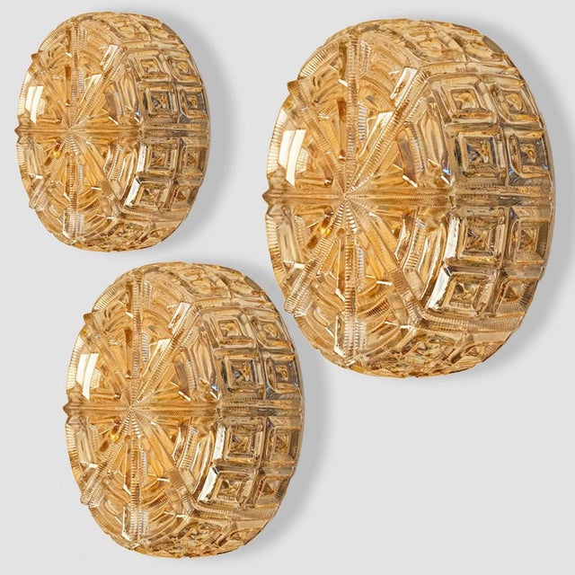 Gold Several Glass Flush Mount from Tynell, 1960 For Sale - Image 8 of 18