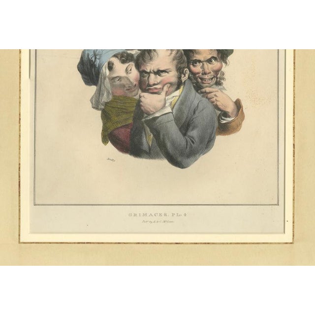 Louis-Léopold Boilly, Grimaces Plate, 1823, Lithograph For Sale - Image 4 of 10