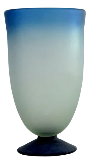 Large Satin Glass Vase, 1990s