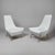 Modern 1950s Pair of Sculptural Italian Tall Back Lounge Chairs For Sale - Image 3 of 6
