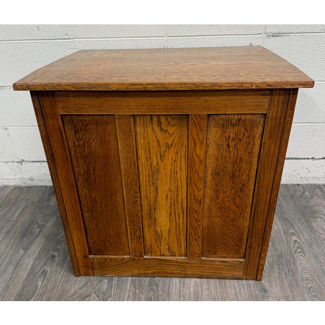 Antique American Arts & Crafts Mission Quarter Sawn White Oak Library Table Desk For Sale - Image 15 of 15