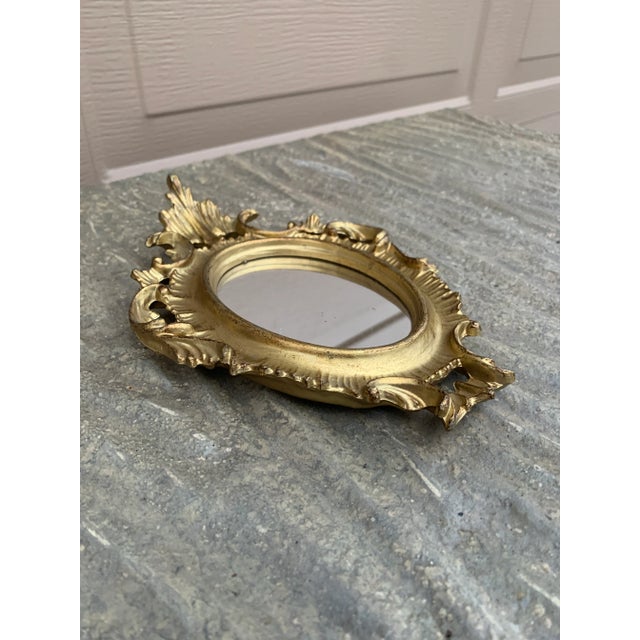 Italian Florentine Baroque Gold Giltwood Wall Mirror For Sale - Image 4 of 10