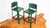 Mid-Century Modern 1980s Mid-Century Matteo Grassi Green Saddle Leather Sistina Counter Stools - A Pair For Sale - Image 3 of 16