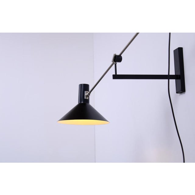 Black Counter Balance 7105 Adjustable Wall Light by J. J. M. Hoogervorst for Anvia, 1950s For Sale - Image 8 of 18