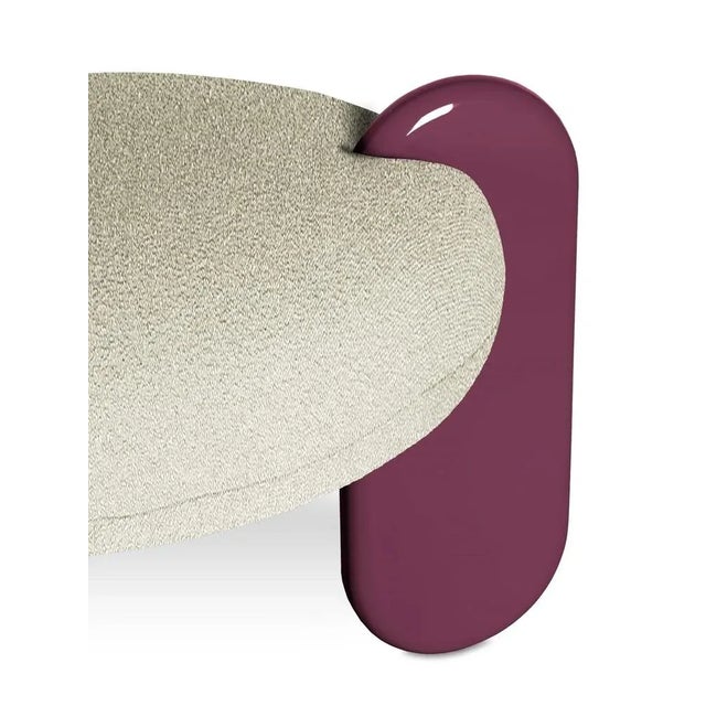 Contemporary Glazy Stool by Royal Stranger For Sale - Image 3 of 6