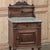 Late 19th Century 19th Century French Louis XVI Walnut Marble Top Nightstand For Sale - Image 5 of 16