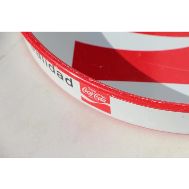 1970s Rare Coca-Cola Advertising Serving Tray, Venezuela For Sale - Image 6 of 13