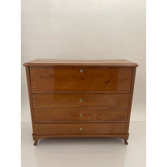 Biedermeier 19th Century Swedish Satin Birch Chest of Drawers For Sale - Image 3 of 12