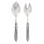 VIETRI Aladdin Antique Light Gray Salad Server Set For Sale