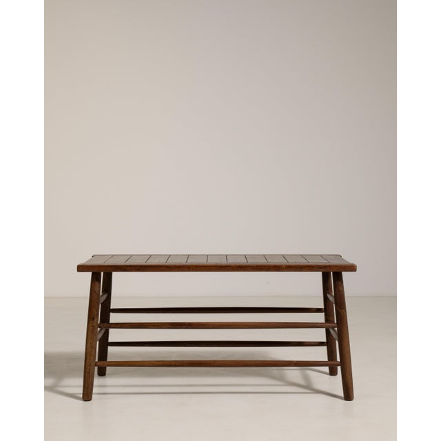 Mid-Century Modern 1960s Oak Coffee Table For Sale - Image 3 of 10