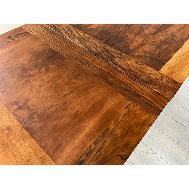 Antique European Rustic Oak Farmhouse Table With Extensions For Sale - Image 11 of 11