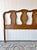 Vintage King Midcentury French Provincial Wood Rattan Headboard For Sale - Image 4 of 5