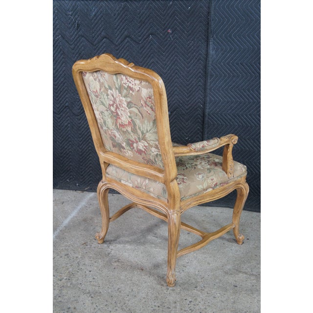 8 Vintage Drexel Heritage Louis XVI Style Walnut Upholstered Dining Chairs For Sale - Image 11 of 13