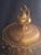Elegant vintage lantern-style chandelier featuring an octagonal brass-finished frame with beveled glass panels and 10...
