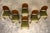 Set of 6 French Art Deco Walnut Dining Chairs in Olive Green Velvet, 1930s For Sale - Image 4 of 18