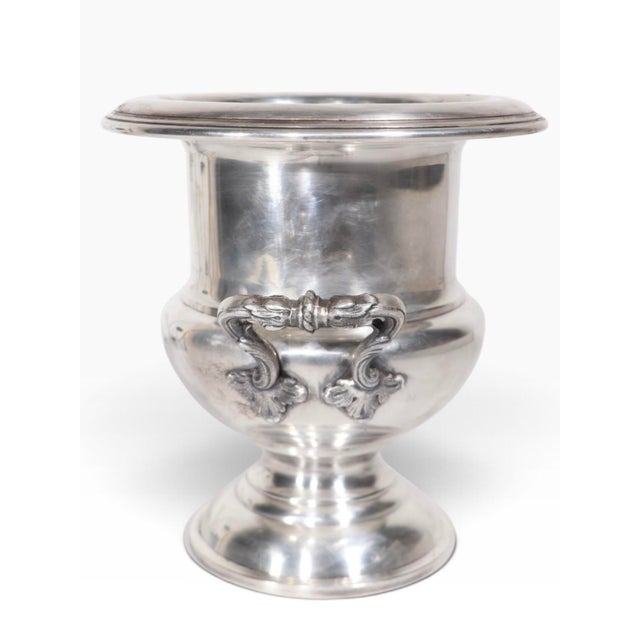 Vintage Silver Plate Champagne Ice Bucket by Crescent For Sale - Image 15 of 18