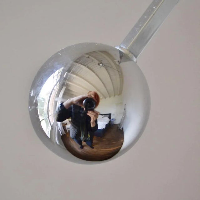 Vintage Balance Ceiling Lamp in Chrome, 1970s For Sale - Image 11 of 14