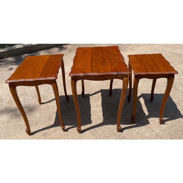 French Country Nesting Tables - Set of 3 For Sale In Dallas - Image 6 of 9