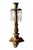 French 19th Century French Dore Bronze Candlesticks With Crystal Prisms - A Pair For Sale - Image 3 of 7