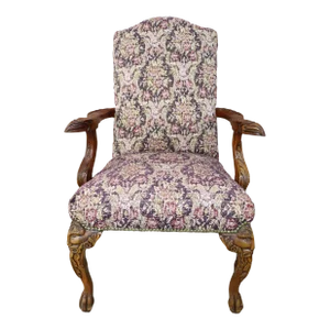 Mahogany Carved Eagle Head Arm Chair