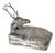 Late 20th Century South East Asian Cambodian Silverplate Deer Form Betel Box For Sale