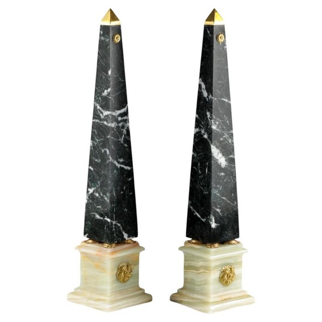 Large 20th Century Italian Obelisks, Set of 2 For Sale - Image 5 of 5
