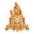 French Napoleon III Gilt Bronze Figural Mantel Clock, Early 19th Century For Sale