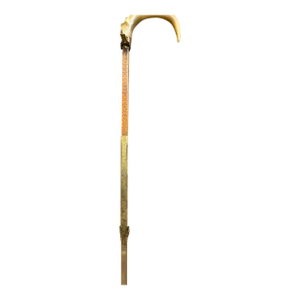 Rare Spanish Shoe Cobbler's Cane With Measuring Shaft, Circa 1860