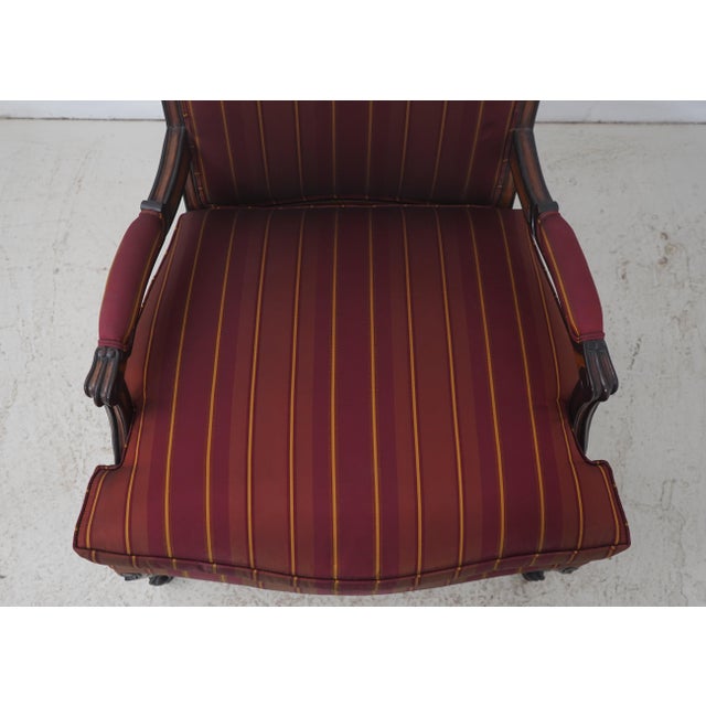 Brown Ej Victor French Louis XV Upholstered Bergere Chair For Sale - Image 8 of 18