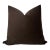 Umber Brown Velvet Pillow Cover, 22x22 Pillow For Sale