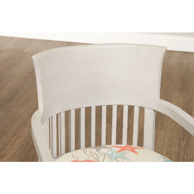 Pair Of Frank Lloyd Wright Inspired Barrel Chairs For Sale - Image 4 of 12