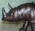 Large Antique Leather Rhino Ottoman by Dimitri Omersa for Libertys of London, 1925 For Sale - Image 11 of 18