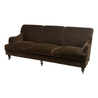Cisco Brothers English George Smith Style Rolled Arm Sofa For Sale