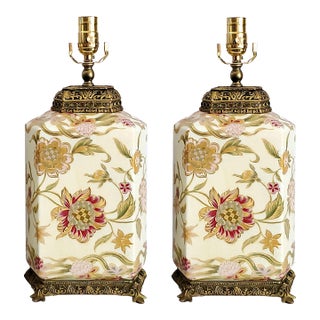 Lamp Pair Flowers For Sale