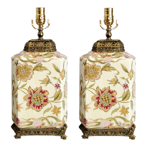 Lamp Pair Flowers