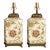 Restored Vintage Chinese Lamps Crackled Porcelain With Flowers and Leaves - A Pair For Sale