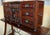 Brown Early 19th Century Spanish Walnut Bargueño Cabinet on Stand With Iron Stretcher For Sale - Image 8 of 17