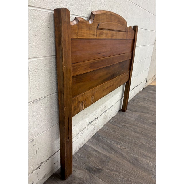 This is a stunning antique Victorian twin size walnut headboard. Solid and sturdy, with minor cosmetic imperfections...