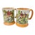 Vintage Hunting Scene Mugs English Fox Hunt Tankards, Equestrian Horse Decor - Arthur Wood England - Set of 2 For Sale