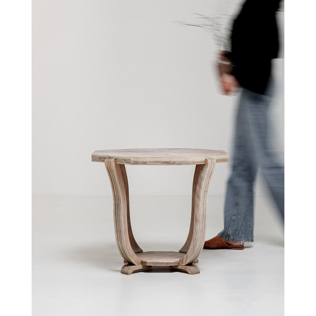 1920s Oak Art Deco Octagonal Coffee Table For Sale - Image 11 of 12