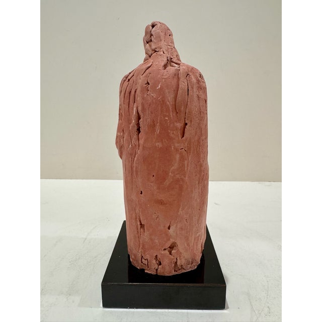 Larry Mohr Terracotta Mother and Child Figural Sculpture Signed From Artist Estate For Sale - Image 4 of 8