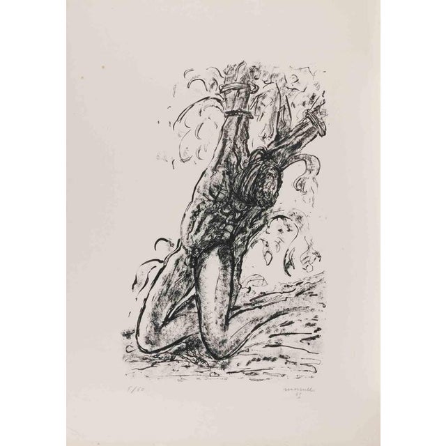 Lithograph realized in 1969. Hand signed and numbered in pencil. Edition of 50. Printed by Alberto Caprini, Rome. Very...