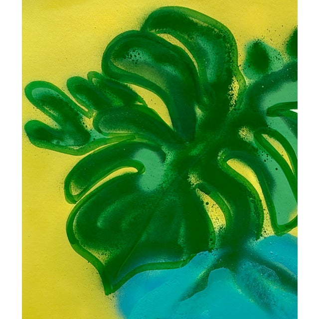 2020s Monstera Deliciosa No. 1 Contemporary Painting by Susan Havens For Sale - Image 5 of 5