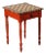 Antique Sheraton Painted Checker Board Top Side Table For Sale