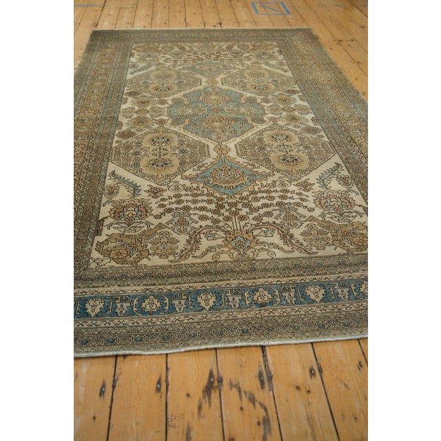 1970s Vintage Persian Ardebil Medallion Floral Wool Carpet For Sale - Image 11 of 12