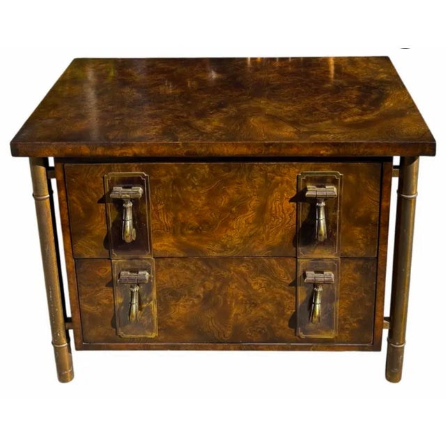 1970s Pair of William Doezema for Mastercraft Mid Century Modern Nightstands For Sale In Los Angeles - Image 6 of 6