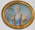 Older Woman With Gray Hair and Pearls Portrait Miniature 19th C For Sale - Image 4 of 4