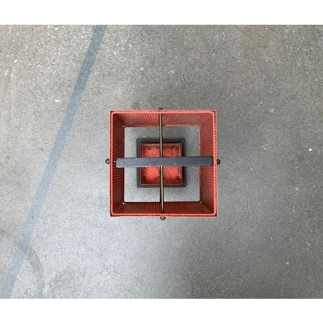 Minimalist Perforated Steel Umbrella Stand, 1960s For Sale - Image 11 of 18